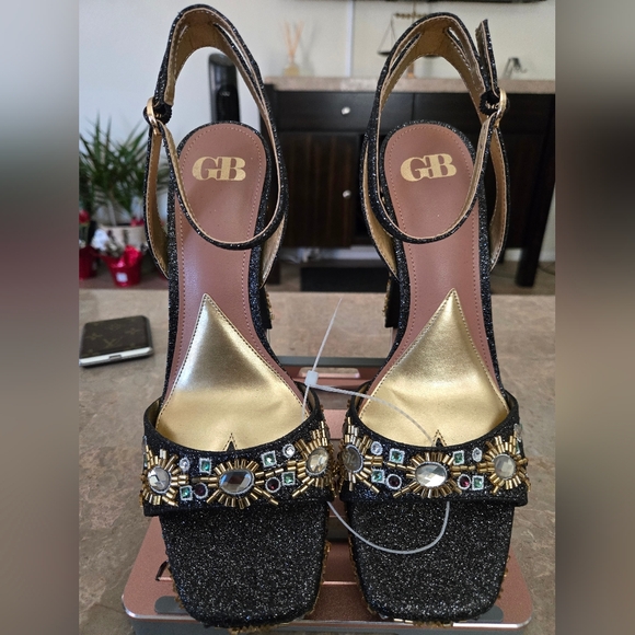 GB Gianni Bini Enchant-Ment Bead Embellished Platform Sandals. Size 9.5 - Picture 2 of 11